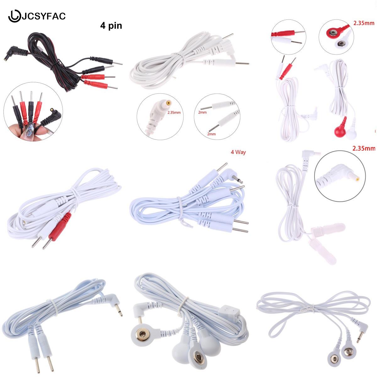 Best of 1 / 2PC Massage Relaxation 2 / 4Buttons Electrotherapy Electrode Lead Electric Shock Wires Cable For Tens Massager Connection Cable Reviews & Tips