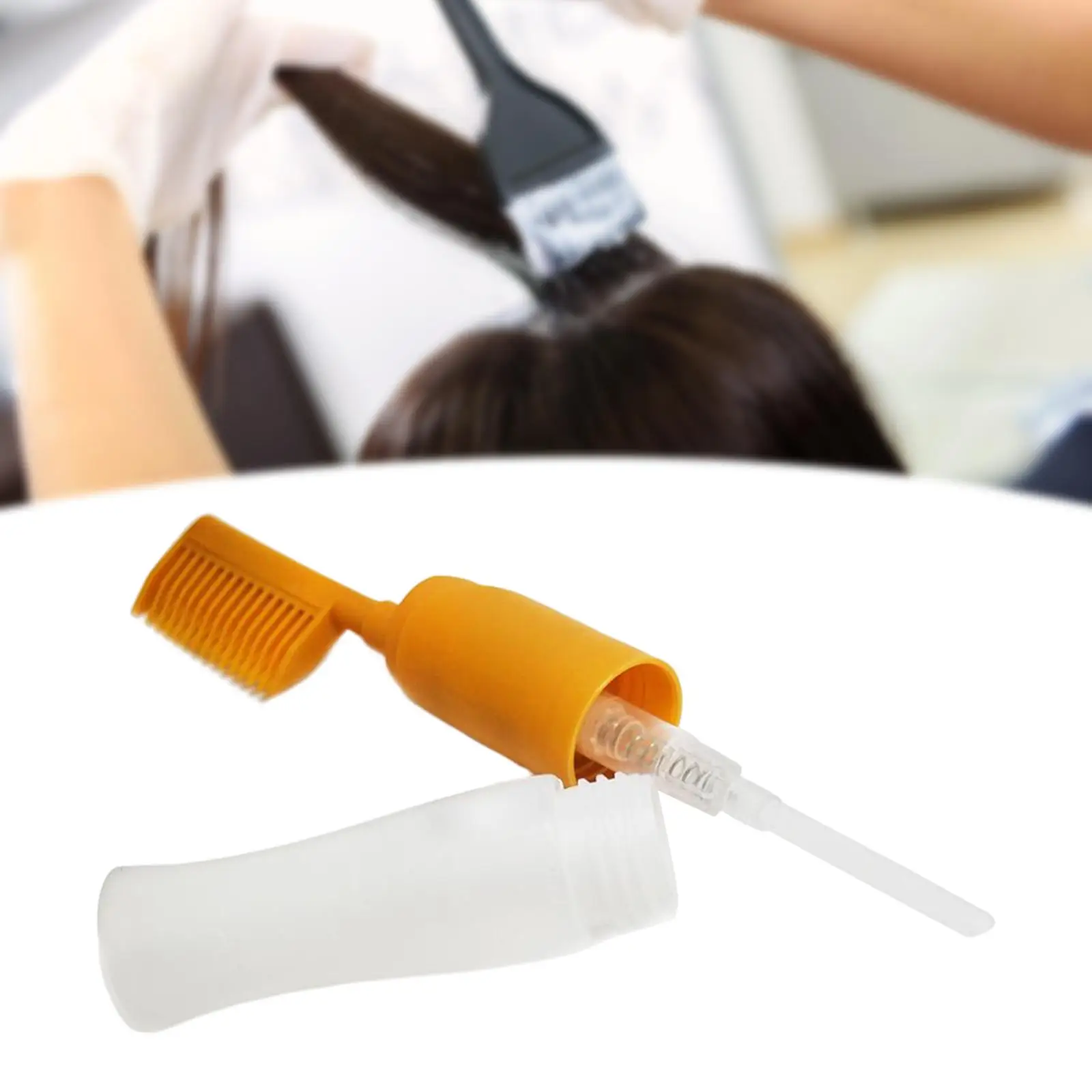 Hair Dye Refillable Bottle Reusable Hair Coloring Applicator Comb for Styling Salon