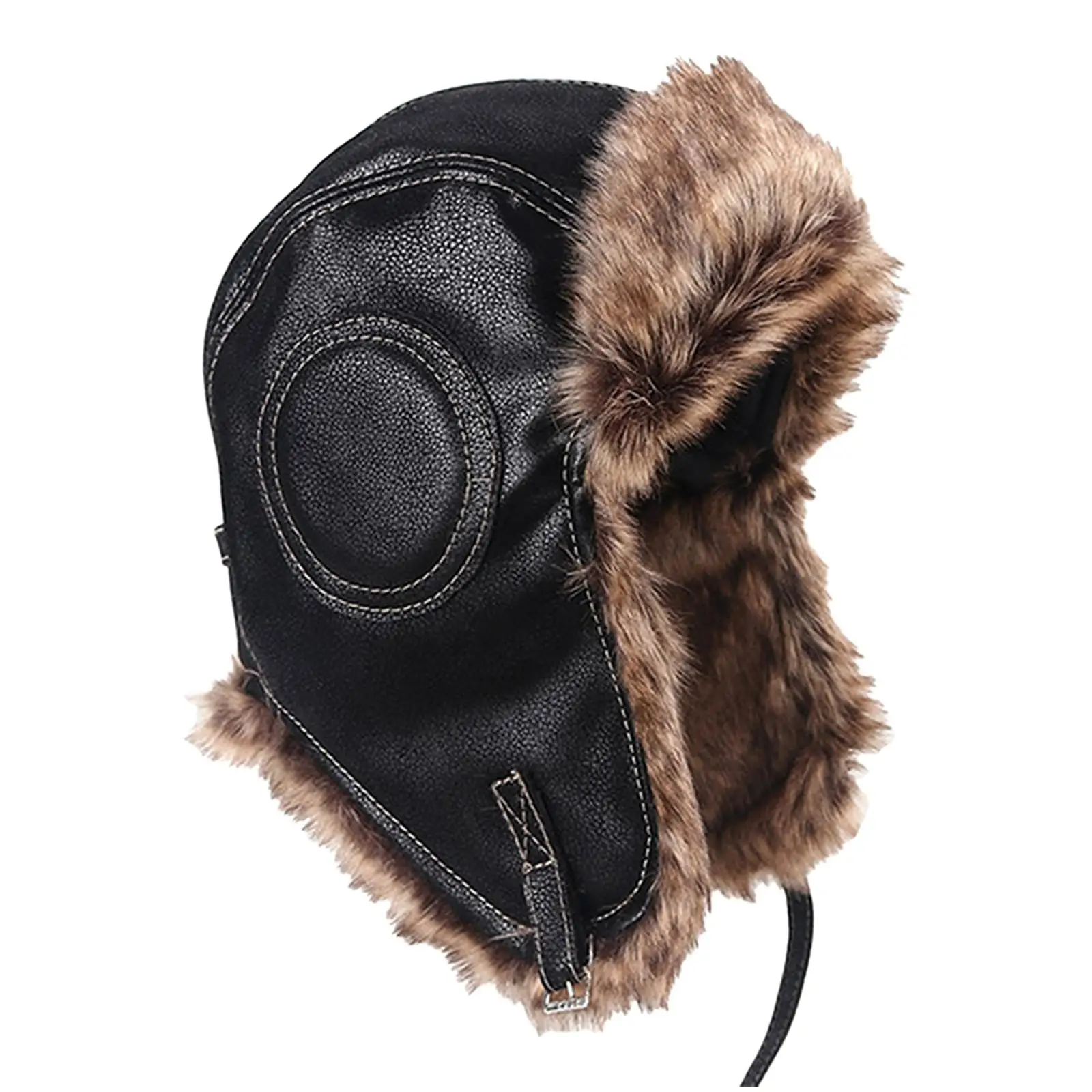 Winter Hat Thickening with Ear Flaps Windproof Thermal Cold Proof Caps Headwear Cold Weather Snow Men Women Unisex Adult