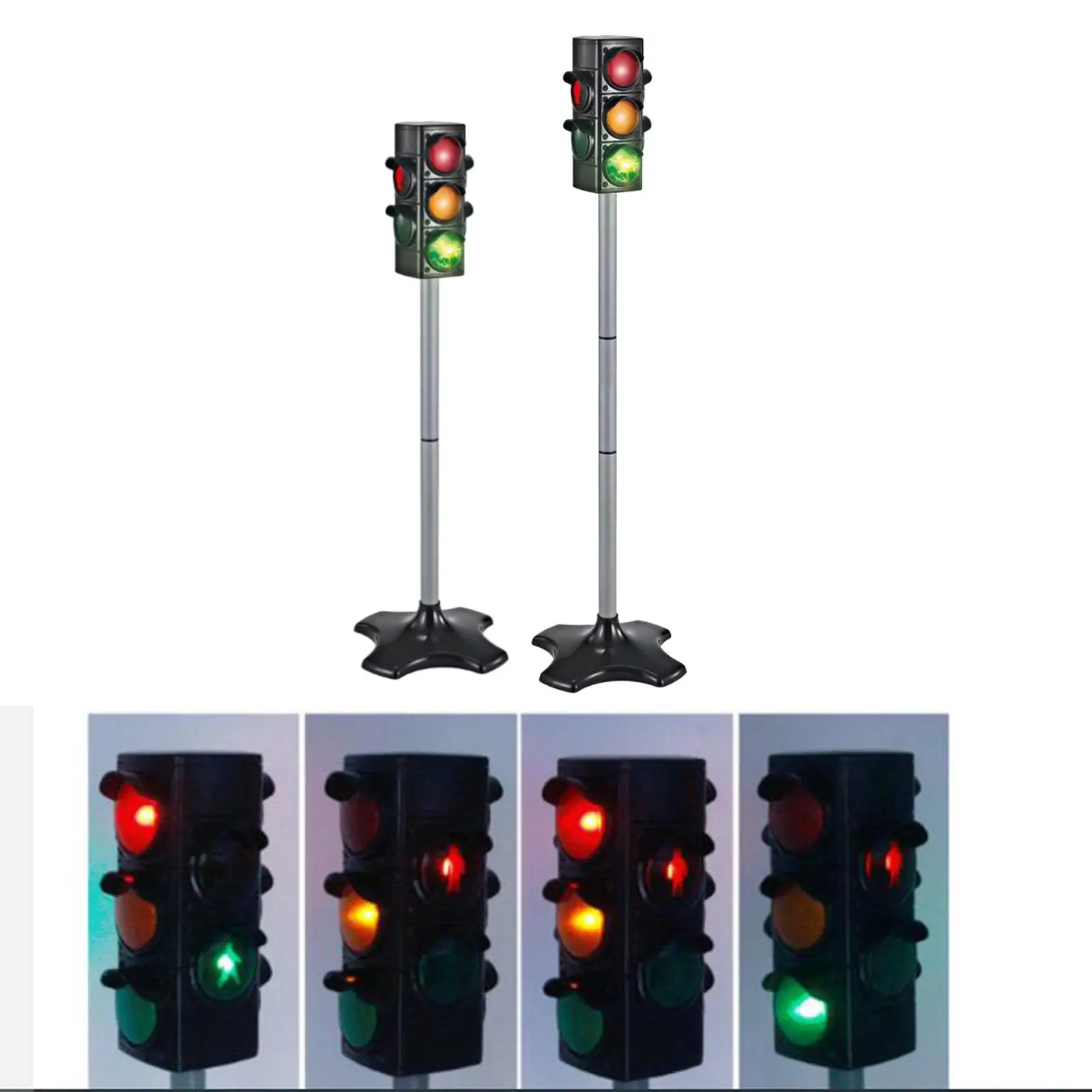 Simulation Traffic Light Model w/ Sound and Light Traffic Rule Cognition Early Education Child Pretend Play Preschool Toy Props