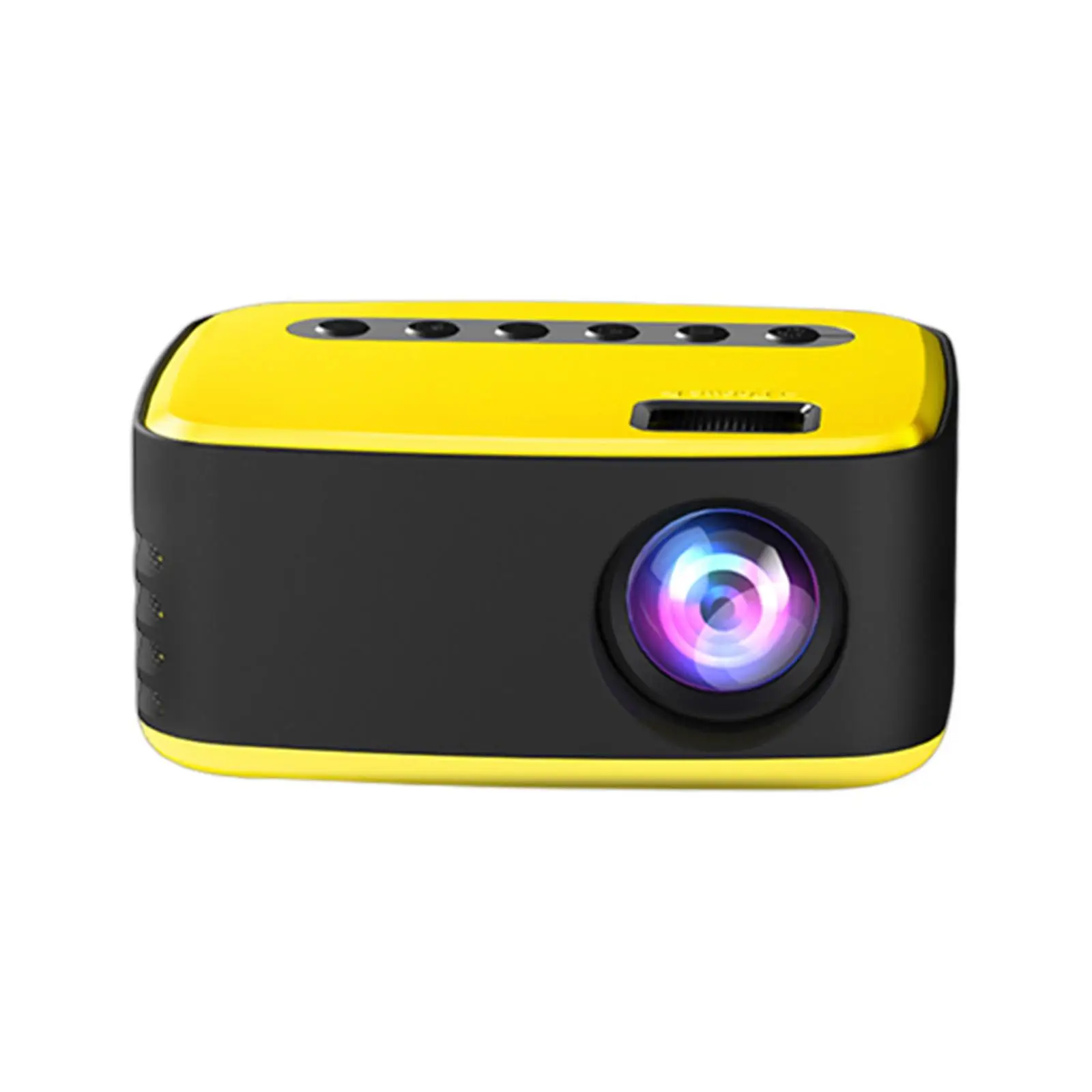 Projector USB 1080P Built in Speaker Smart Pocket Projector for Office Theater Watch Anywhere Inside Outside Bedroom Home Cinema