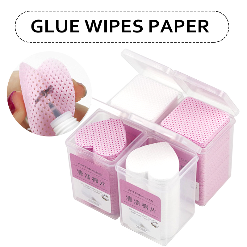 Best of 200Pcs Lint-Free Eyelash Glue Wipes Paper Gel Polish Remover Clean Month Of Glue Bottle Cotton Pads Beauty Cleaning Tools Reviews & Tips