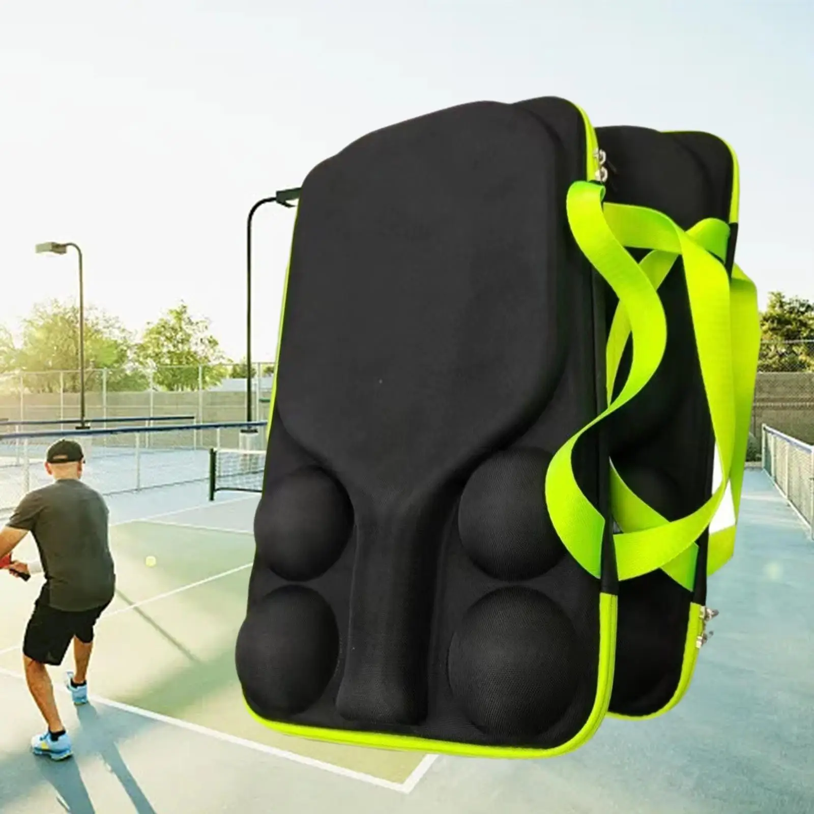 Pickleball Racket Case Only Pickleball Racket Bag Water Resistant Organizer Carrying Bag Pickleball Case for Paddles & Balls