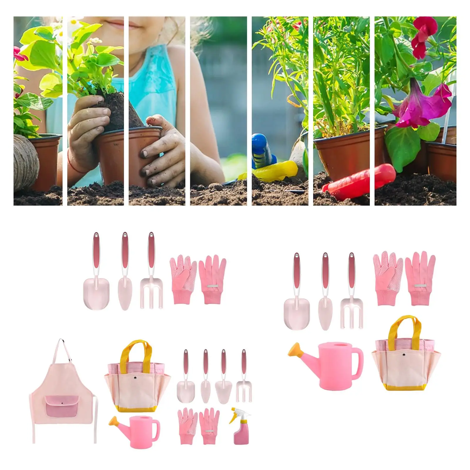 Kids Educational Gardening Tool Set Gifts Accessory Portable