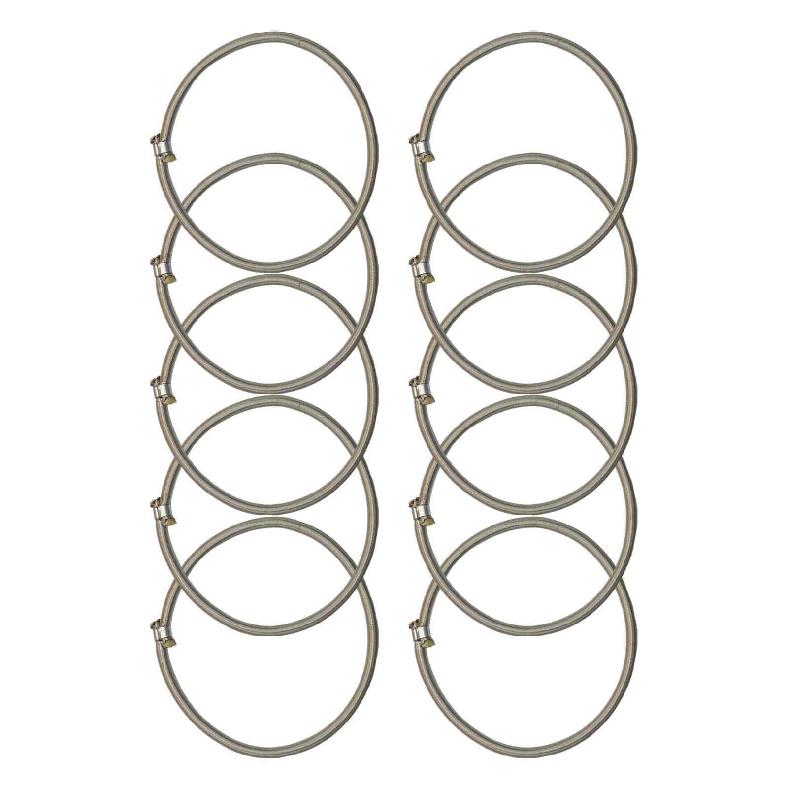 Description Picture 3 of item10Pcs Trampoline Elastic Rope 8mm Elastic Ties Bungee Cord Stretch Cord for Indoor Trampoline Tarp Fitness Trampoline Tent