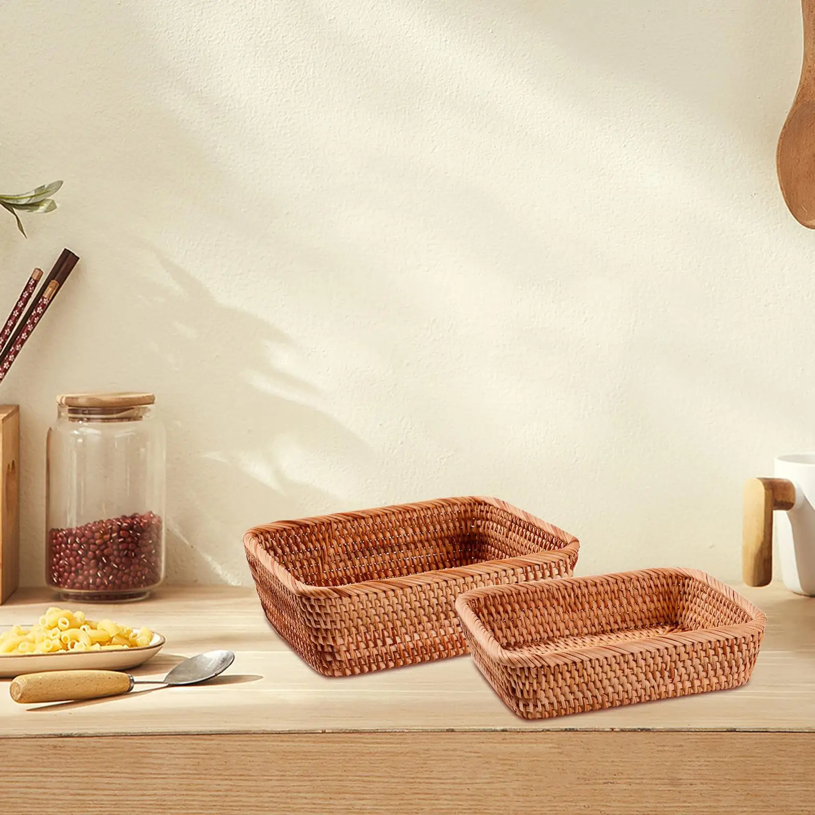 Fruit Storage Basket Picnic Storage Box Key Holder Serving Tray Container Fruit Bowl for Wedding Party Bathroom Dining Table