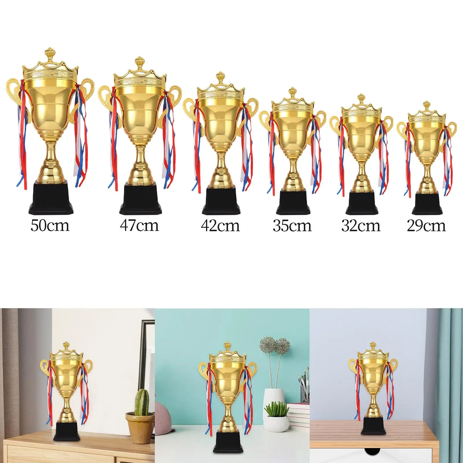 Award Trophy with Base Winning Trophies Prize for Football Soccer Baseball Event