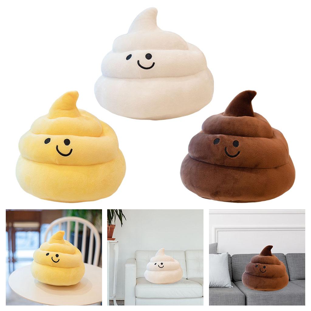 Creative Poop Plush Toy Emoticon Poo Shape Soft Pillow Stuffed Doll Huggable Sofa Cushion for Home Bedroom Decor