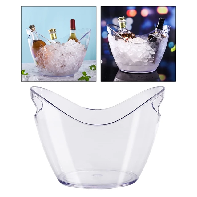 Large Ice Bucket For Cocktail Bar Mimosa Bar Supplies Ice Tub Champagne  Bucket Ice Buckets For Parties - AliExpress