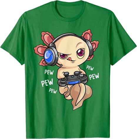 Bundle 4 selling Shirts Gamesolotl Axolotl Video Gamer Kawaii Pastel Goth Anime T-Shirt