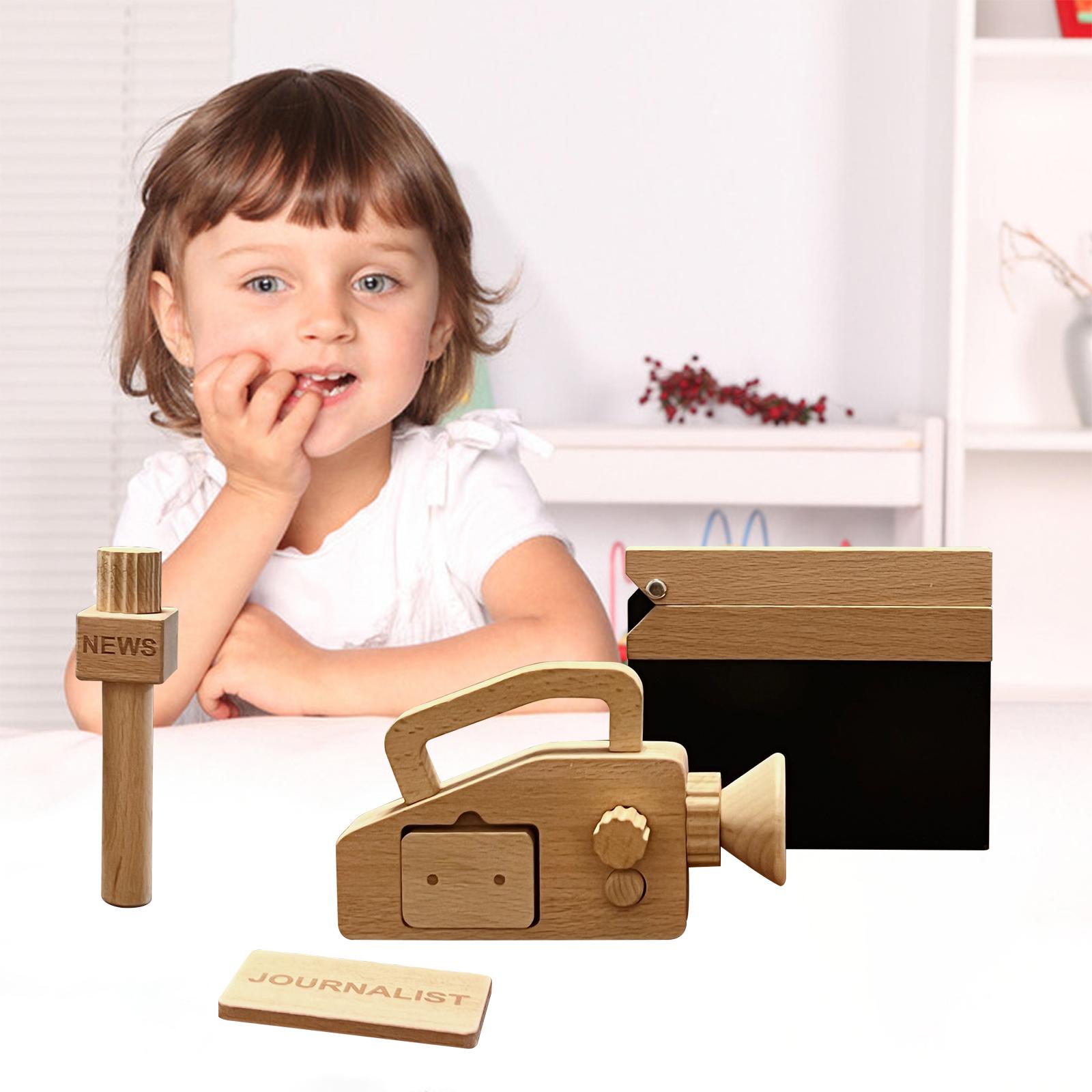 Reporter Pretend Toy New Year Gifts Role Play Props Kids Toy for Kids Social Skill Creativity Communication Skill Imagination