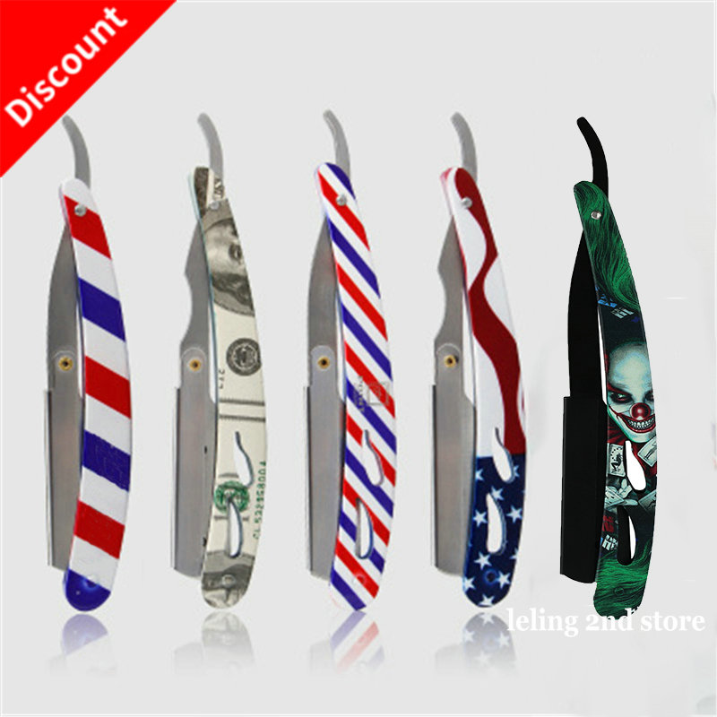 Best of Colourful Professional Manual Shaver Straight Edge Stainless Steel Sharp Barber Razor Folding Shaving Beard Cutter Wholesale Reviews & Tips