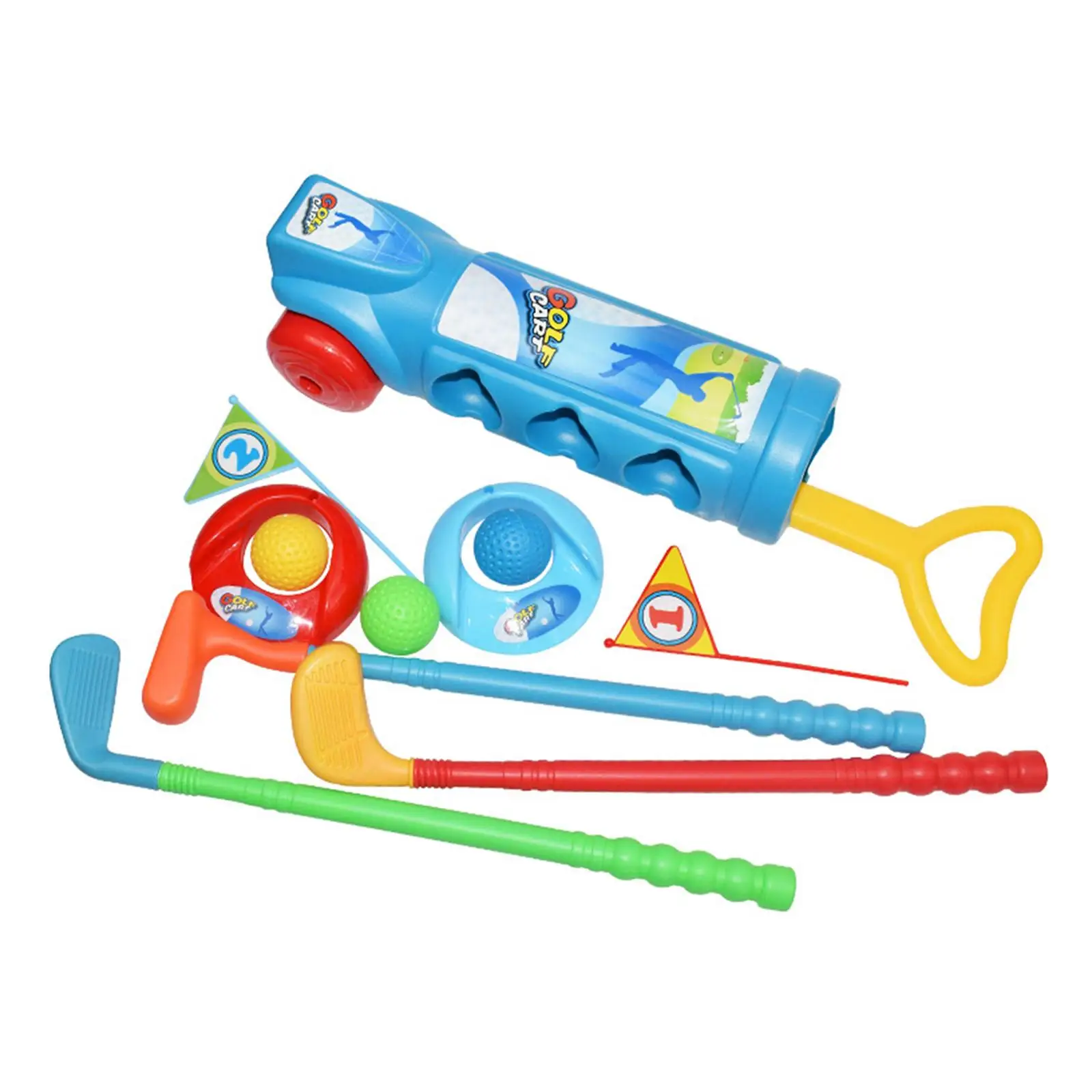 Kids Golf Clubs Set Exercise Toy with Golf Clubs Training Golf Toy for Birthday Gifts