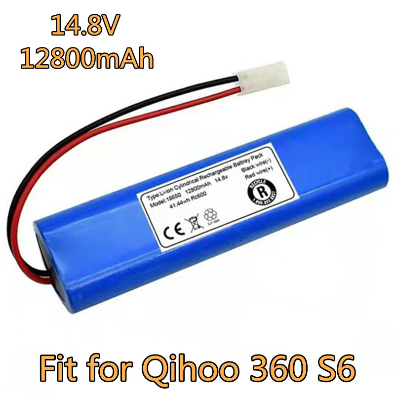 Title 4, 14.8V 12800mAh Battery Pack for Qihoo 360 S6 Ro...