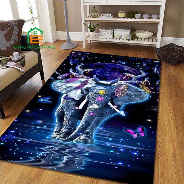 Elephant Decorative Home Carpet, Anti-Slip, 2024 Carpet, Rug, Kitchen mat