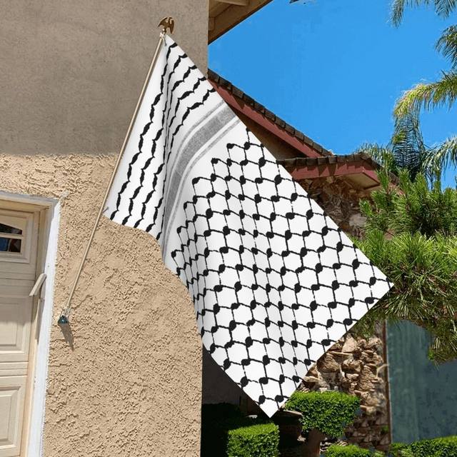 Palestinian Hatta Kufiya Folk Flag Banner Palestine Arabic Traditional  Keffiyeh Design Decoration 2x3 3x5 4x6 5x8 FT Flags - AliExpress