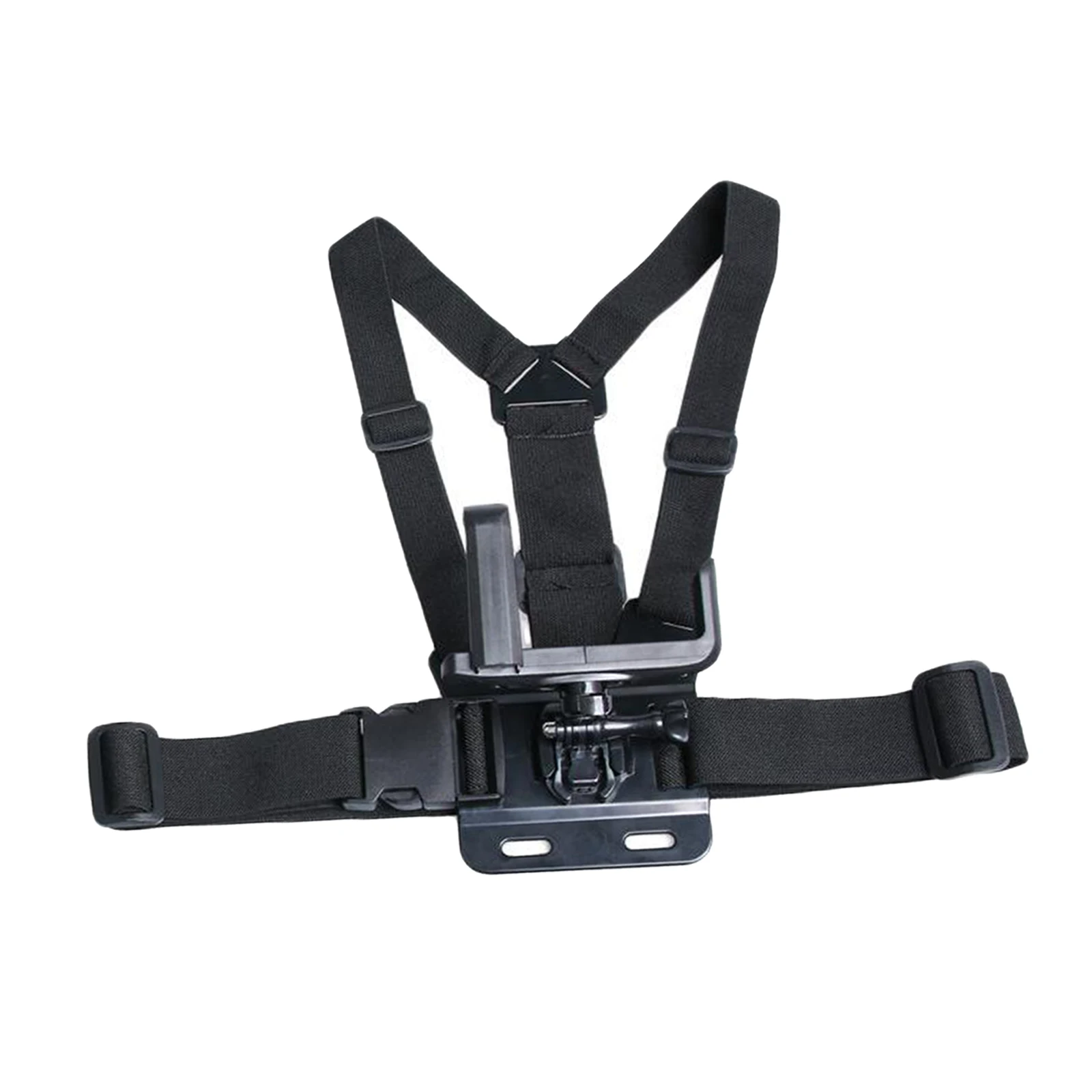 Adjustable Mobile Phone Body Chest Harness Mount Strap with Clip for Fishing Biking, Easy to Wear, Breathable and Comfortable