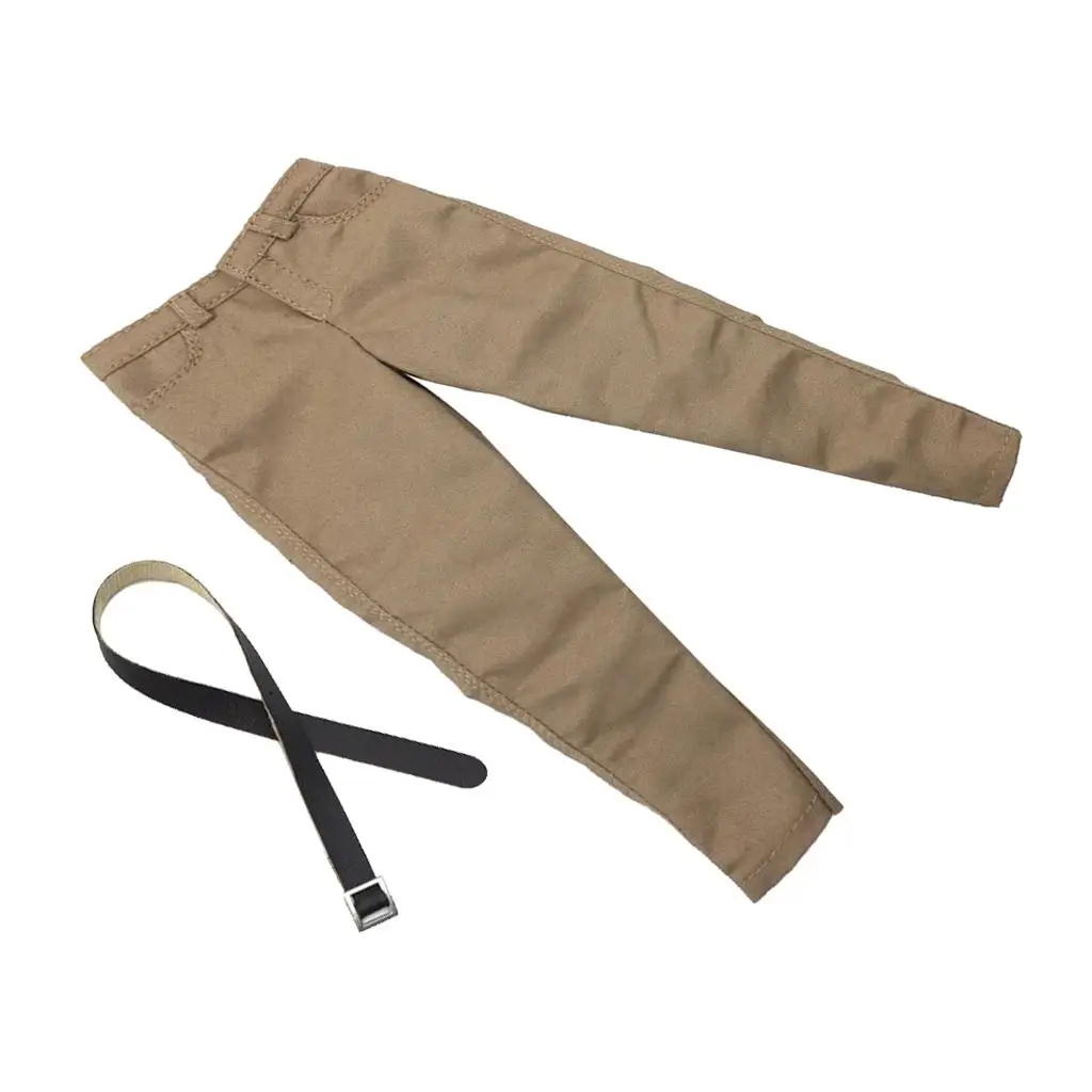 1/6 Scale Male Casual Pants Khaki Trousers for 12``  Action  Clothing Accessories