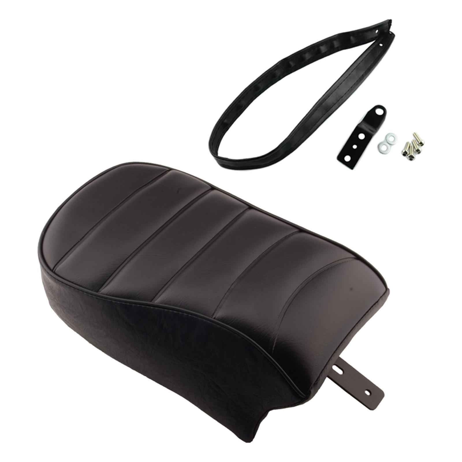 Motorcycle Rear Seat Passenger Pillion Durable Spare Parts Automotive Parts Black Stripe Leather Pad for Harley Sportster