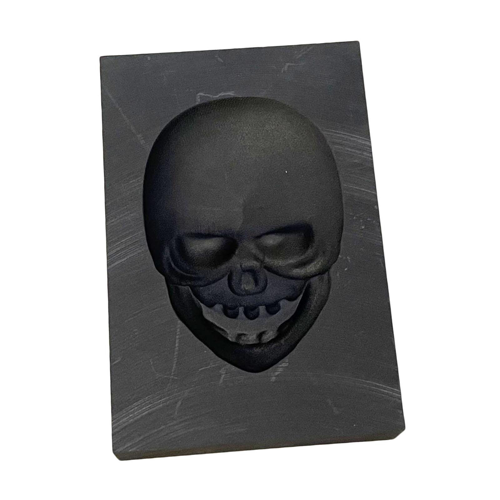 3D Graphite Ingot Mold Skull Metal Gold Silver Copper Tin for Melting Casting Refining