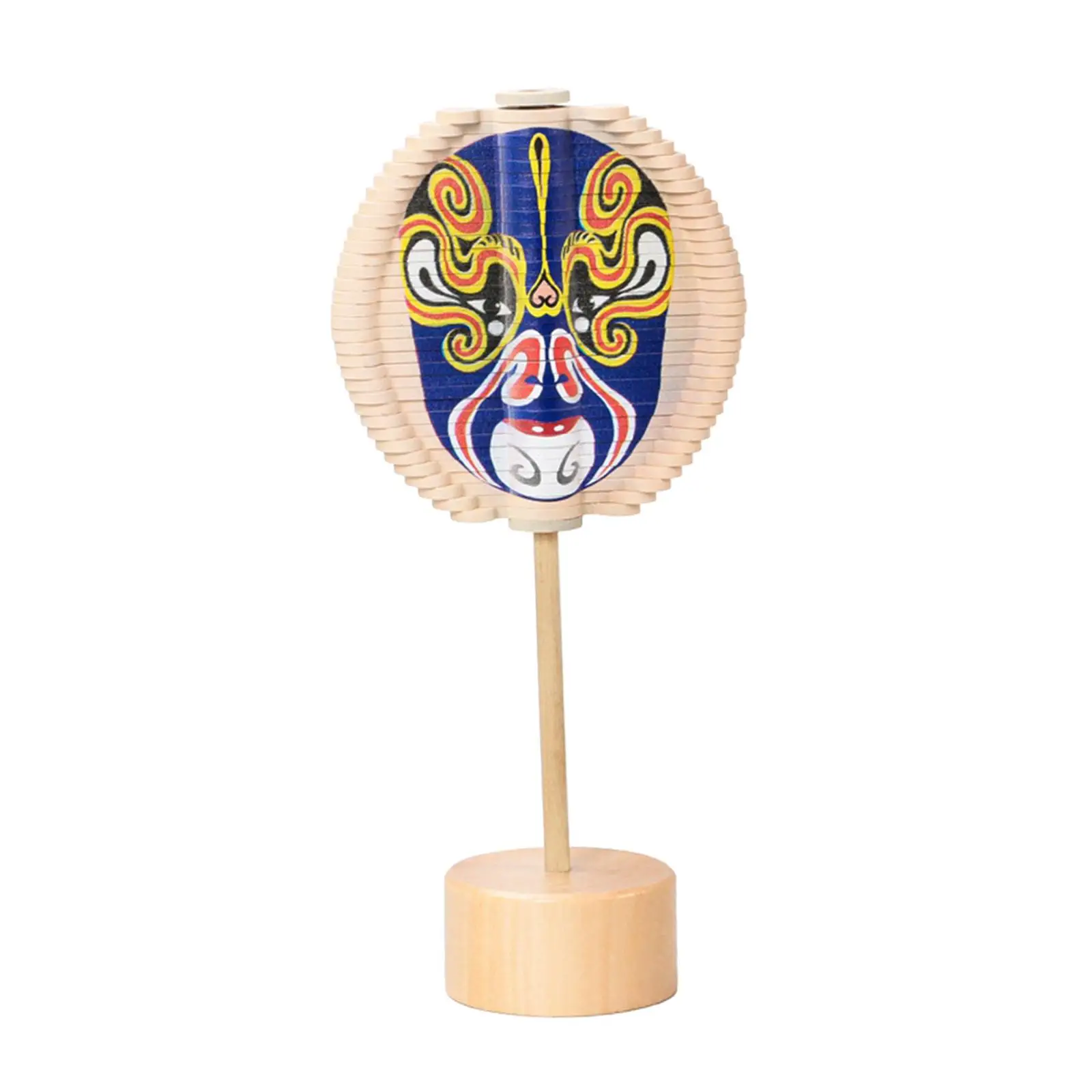 Wooden Rotating Spiral Lollipop Desktop Decoration Gadget for Party Favors