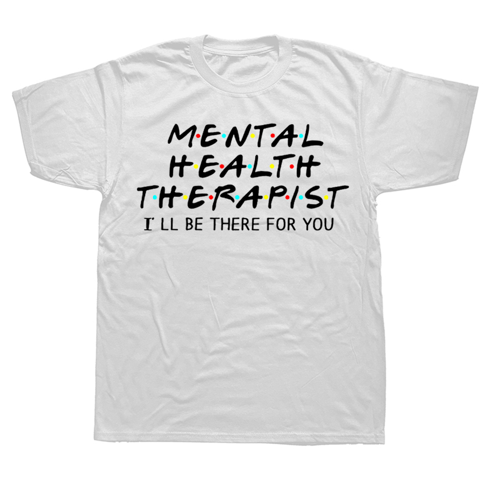Casual Oansatz Männer T Shirt Psychologe Shirts Berater Geschenk Psychische Gesundheit T-shirt Psychische Gesundheit Therapeut Shirt – Detail 3