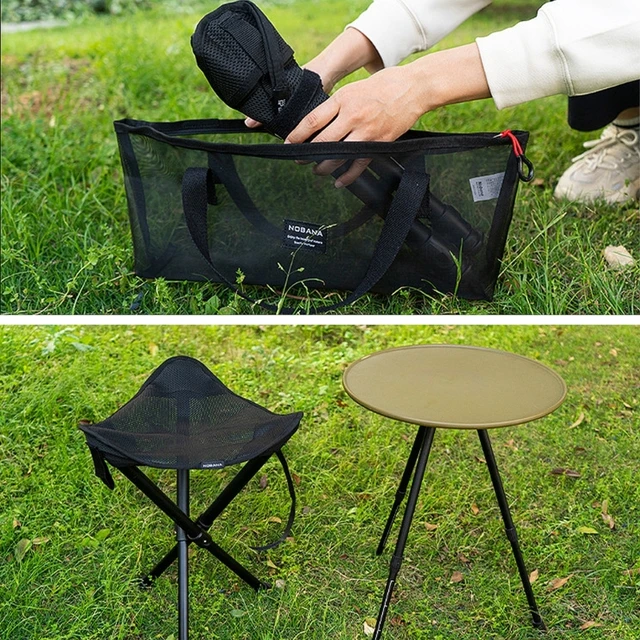 Portable Camping Folding Stool Foldable Camp Tripod Chair Outdoor