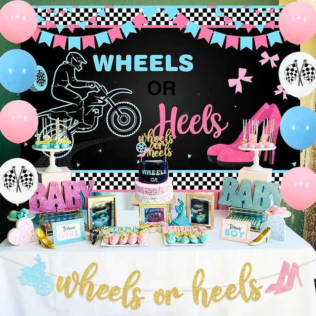 Pregistry - Wheels or Heels? Love this gender reveal cake... | Facebook