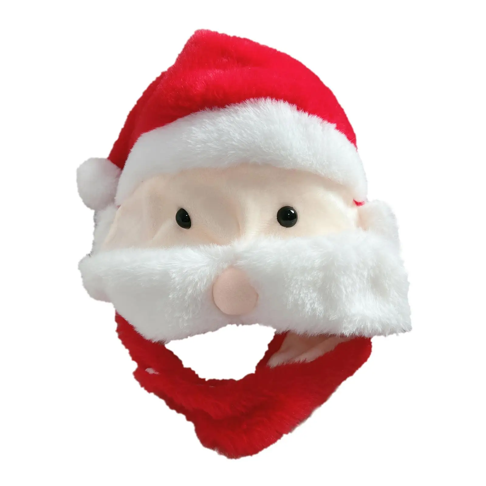 Soft Christmas Plush Hat Adult Kids Holiday Decorations Winter Novelty Headgear Warm Xmas Hat Funny for Dress Festival Party