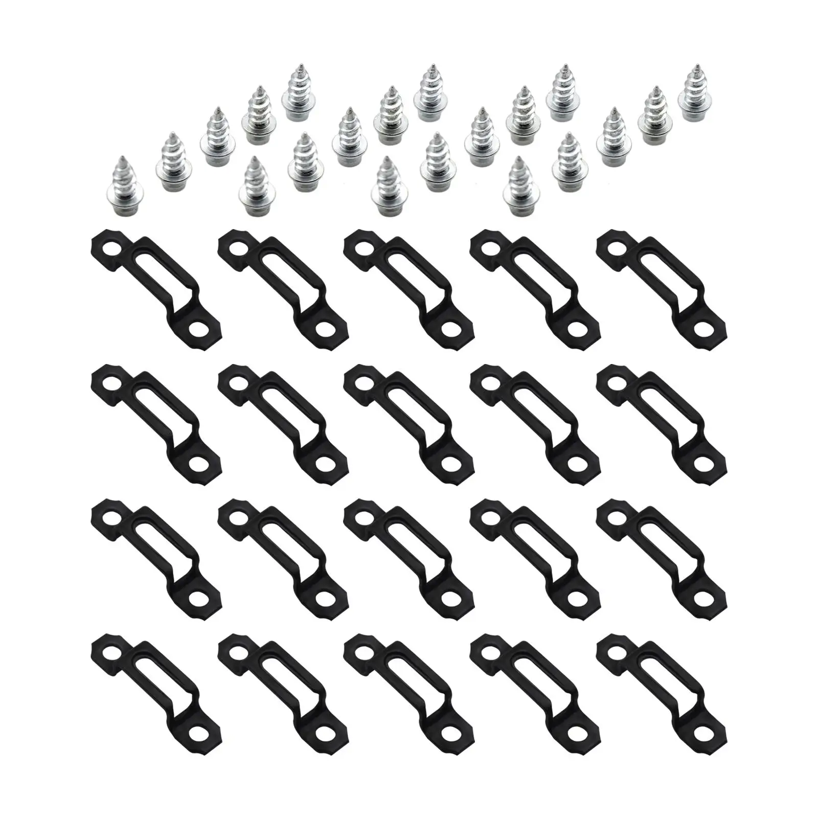 20Pcs 2 in 1 Invisible Connector Screw Fasteners Cabinet Simple Connection with Screws Household for Wardrobe Kitchen