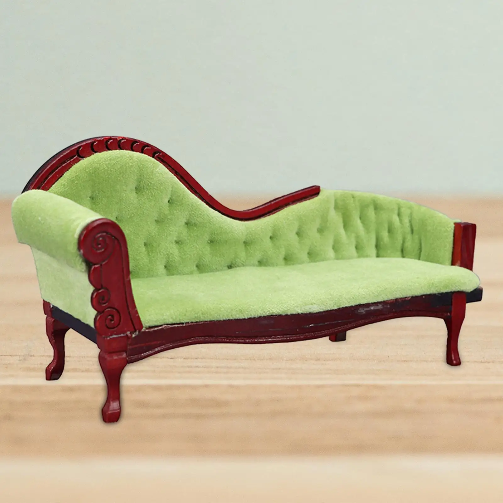 Simulation Dollhouse Furniture 1:12 Doll House Mini Sofa for Micro Landscape Pretend Play Photo Props Diorama DIY Projects