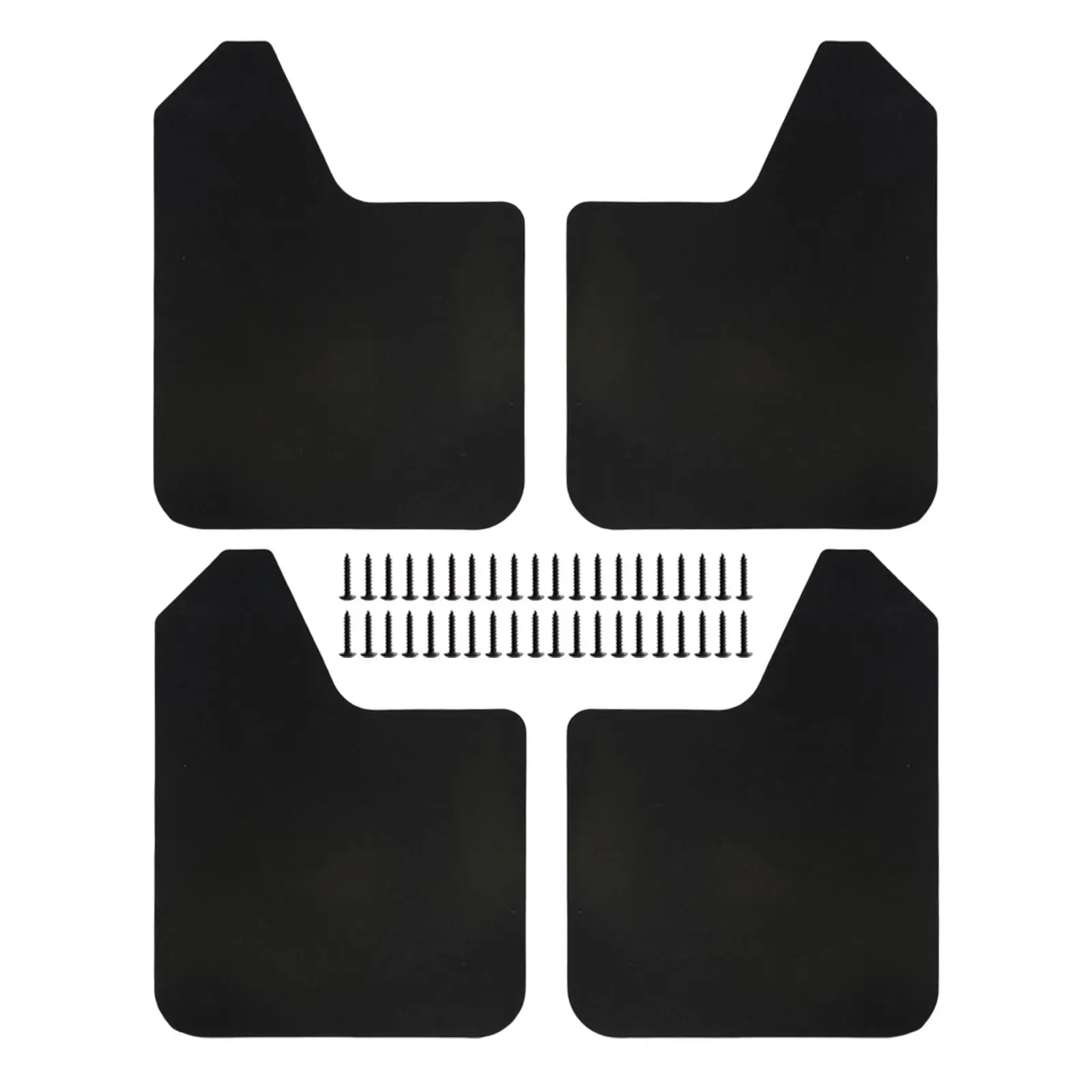 4Pieces Mudflaps Flaps Universal Exterior Parts Black Front and Rear Mudguard Mudflaps for Pickup SUV Car Truck