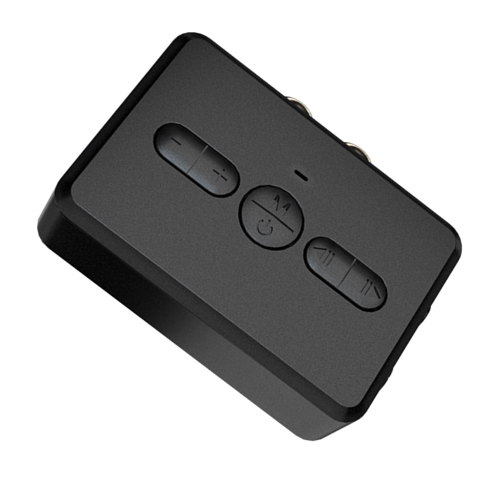 Bluetooth 5.0 Transmitter and Receiver with Mic RT01 Low Latency AUX RCA 3.5mm Wireless Audio Adapter for Headphones Speaker TV