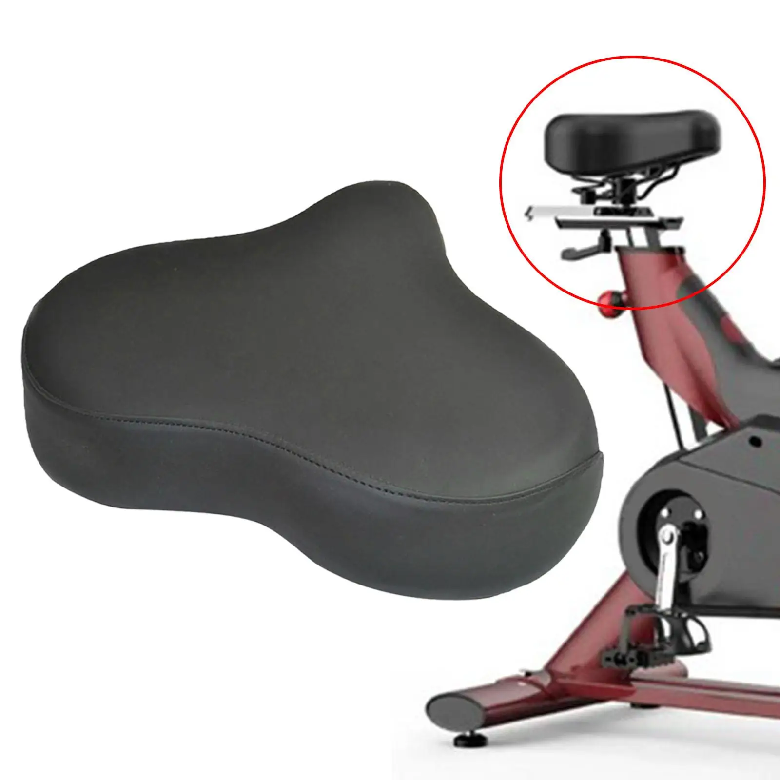 Exercise Saddle Cushion Accessory for Stationary Bikes Anti Slip