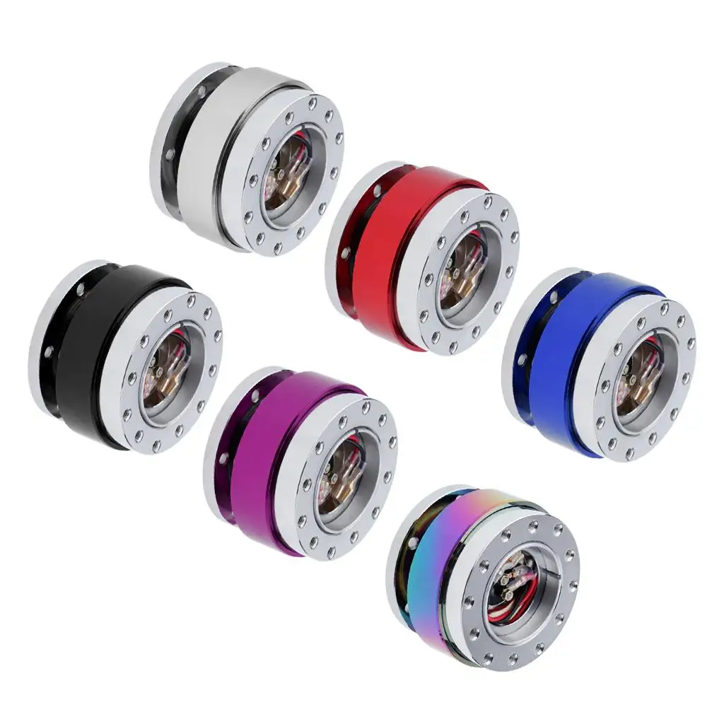 Quick Release, Steering Wheel Short Hub Adapter - 6 Colors to Choose