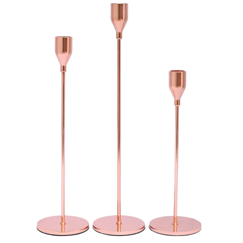 Cup Shape Candle Stand Candlestick for Bar Table Hallway Home