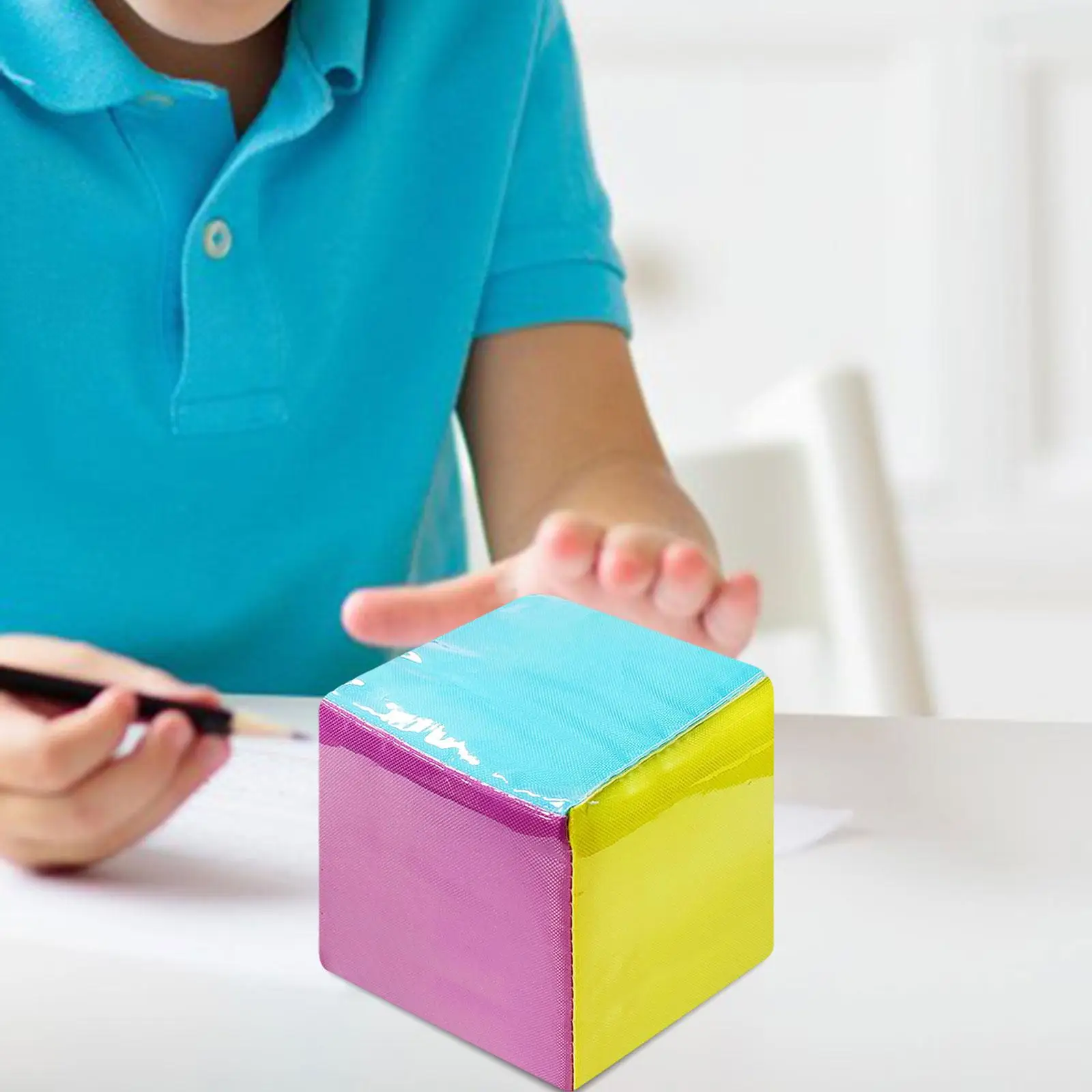 Large Dice Plush Cube Props 10cm Soft Pocket Dice for Blocks Toys Classroom