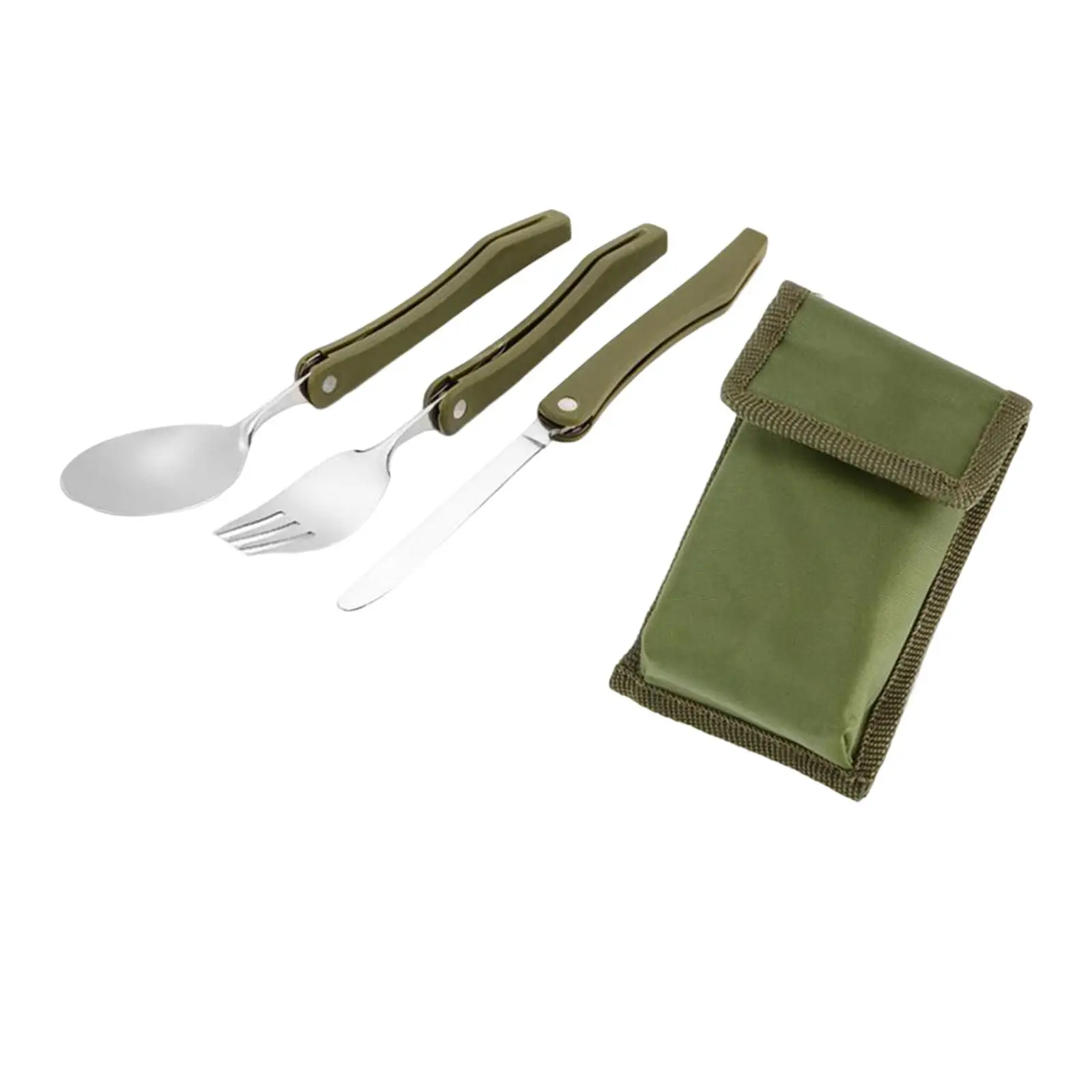 Portable Camp Cutlery Knife Spoon Set Flatware for Picnic Hiking