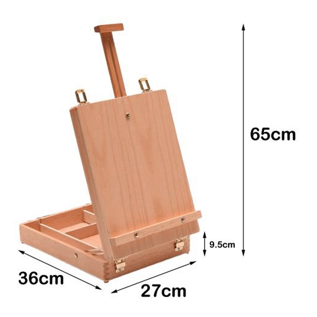 Wooden Art Easel Box Case para Pintura