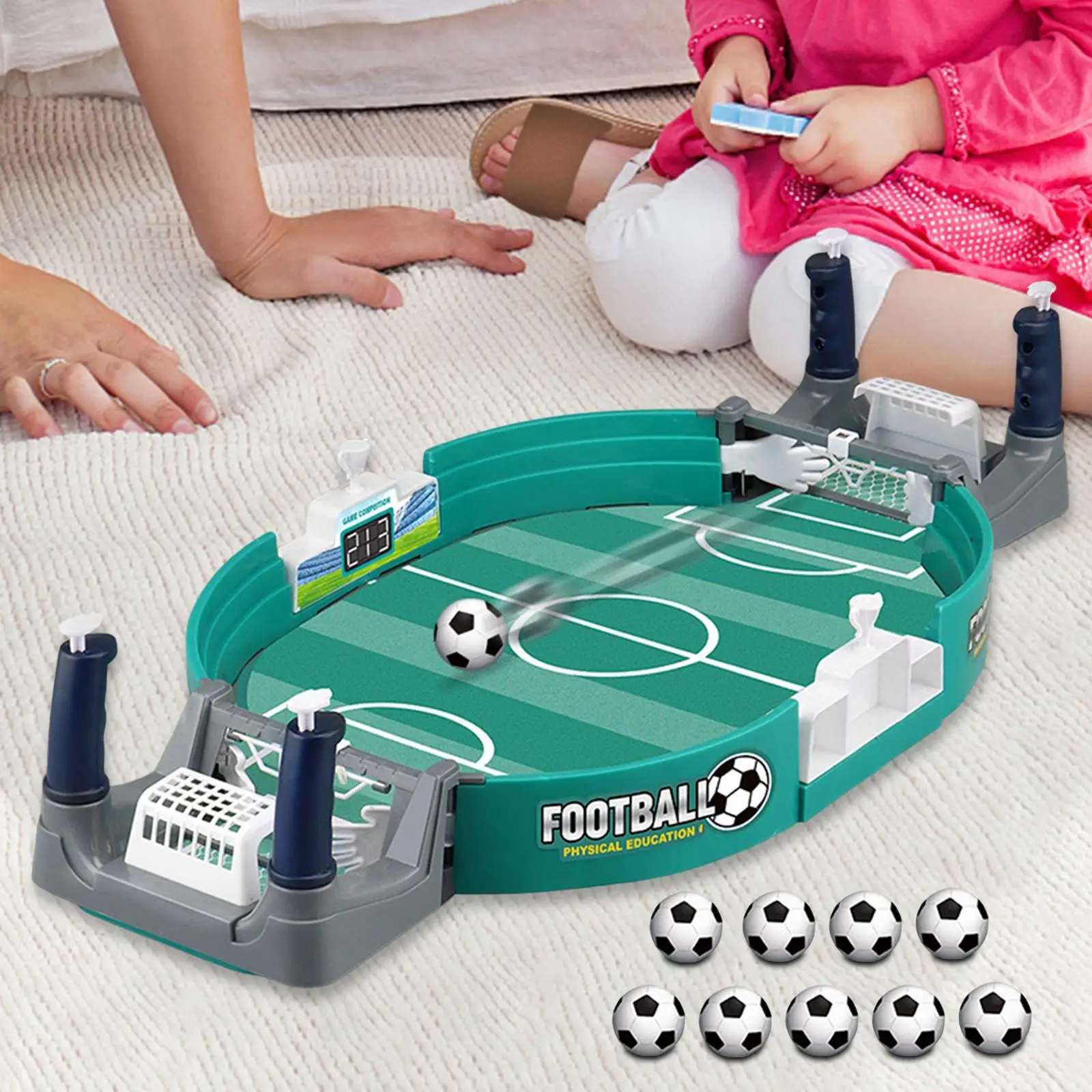 Table Soccer game Board Game Hand Eye Coordination Interactive for Family Game Entertainment Kids Adults Two players