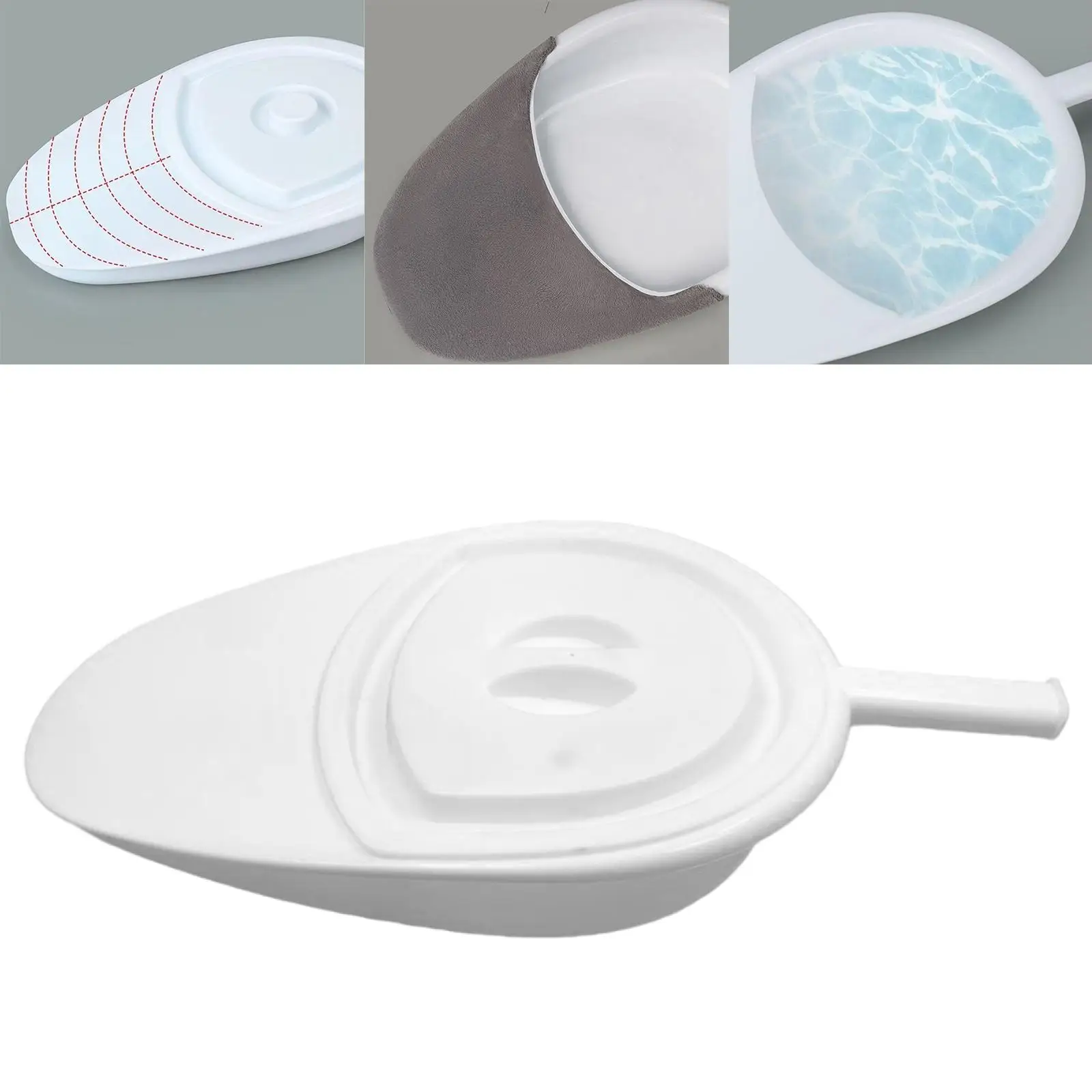 Portable Bedpan Urinal Potty Durable Firm Thick Load Bearing Bed Pan for Elderly Home Use