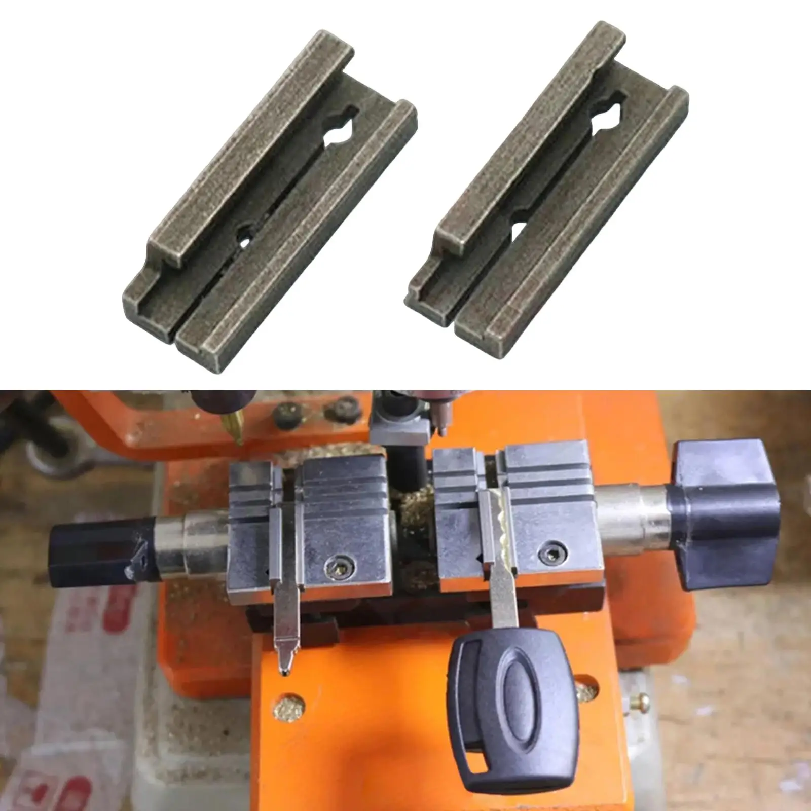 HU101 Duplicating Fixture Clamp Stainless Steel for Ford Blank Key Cutting Key Cutter Machine Part High Qualtiy
