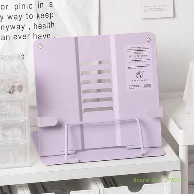 Adjustable Portable Metal Reading Book Holder Support Document Shelf  Bookstand Tablet Music Score Recipe Stand Desk Book Stand - AliExpress