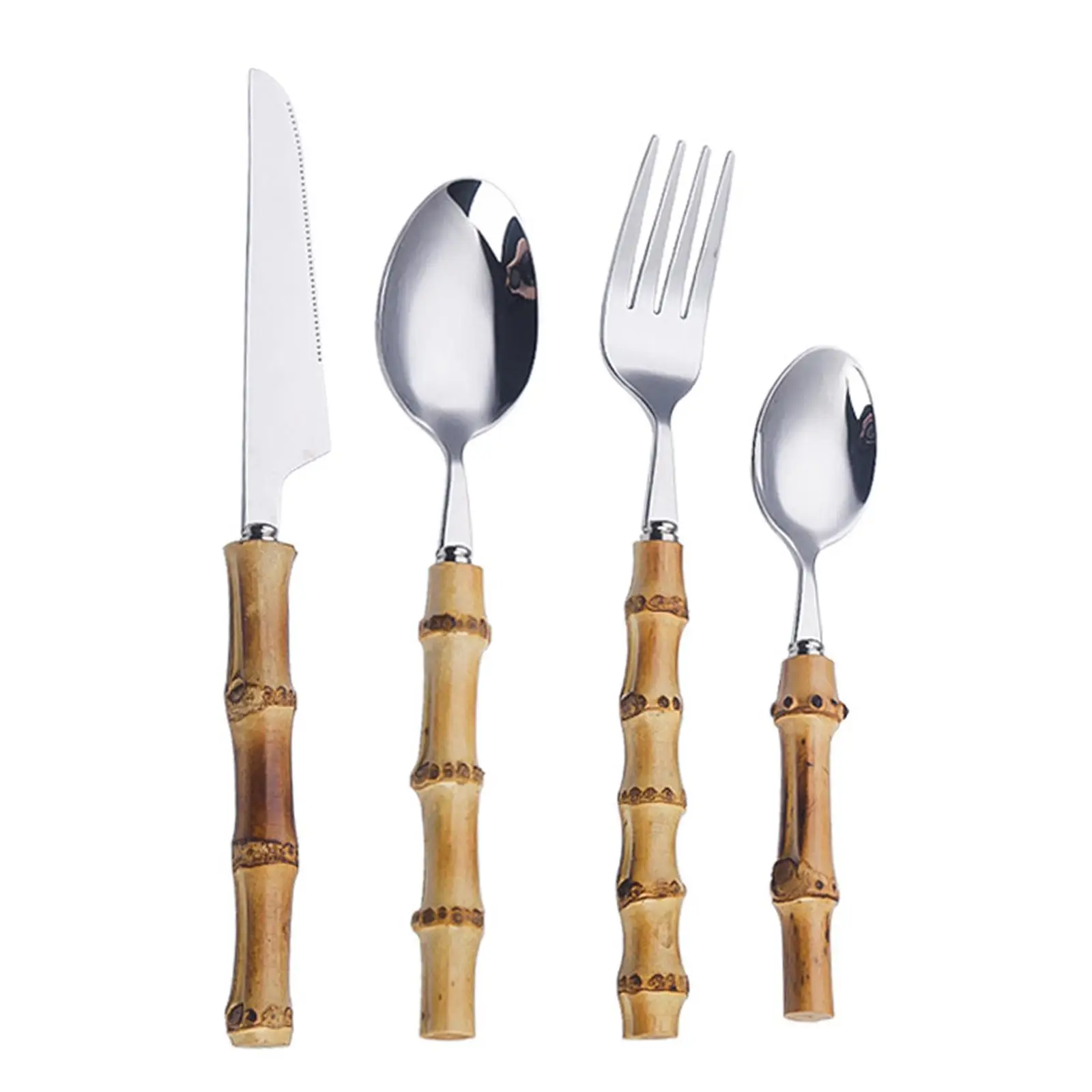 Travel Steak and Forks Tableware Forks Spoons Tableware Service Eating Dinnerware for Hiking Camping