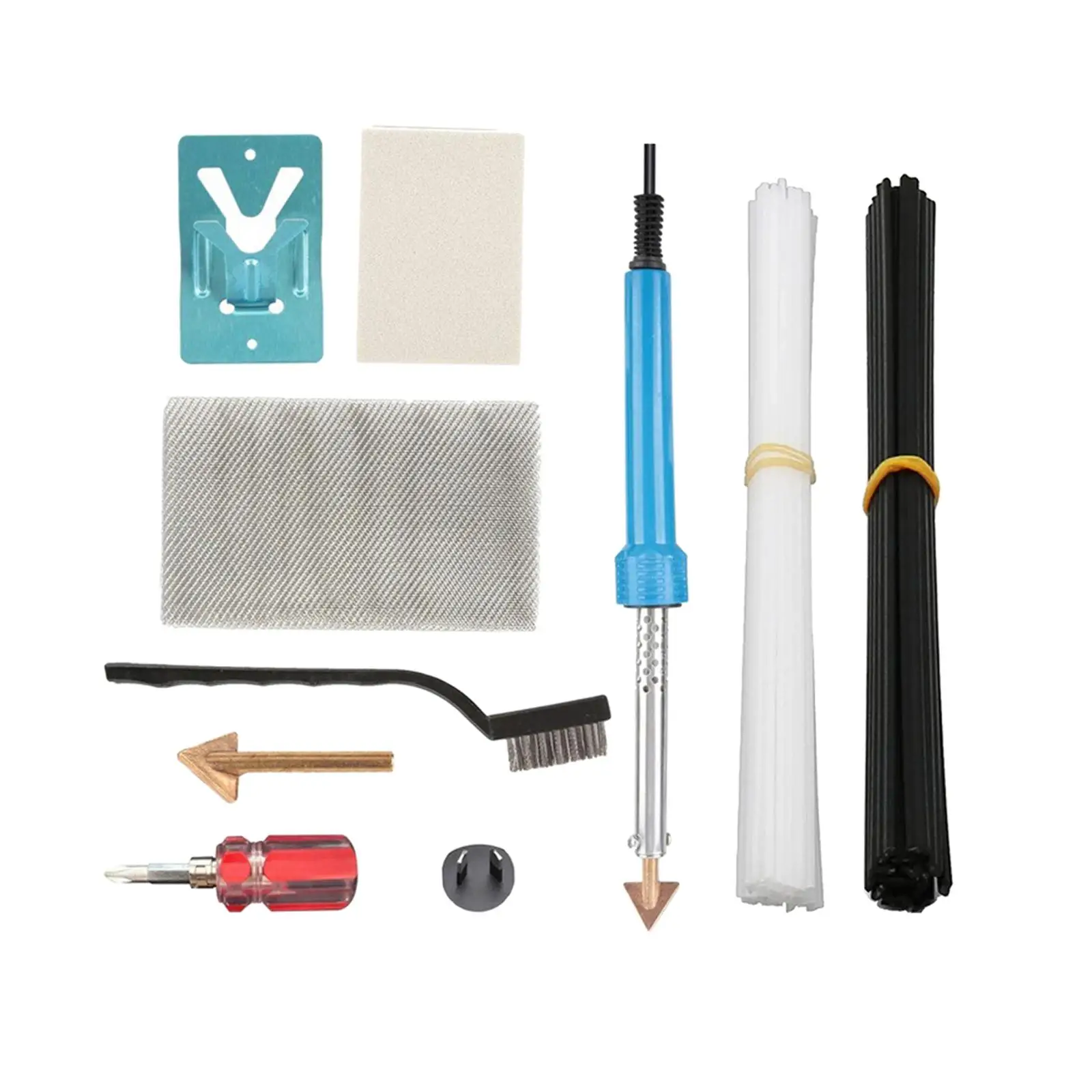Plastic Welding Kit Surface Quick Heating Portable 2 Sandpaper 1 Metal Mesh Professional 80W Welder Tools for Kayak Arts