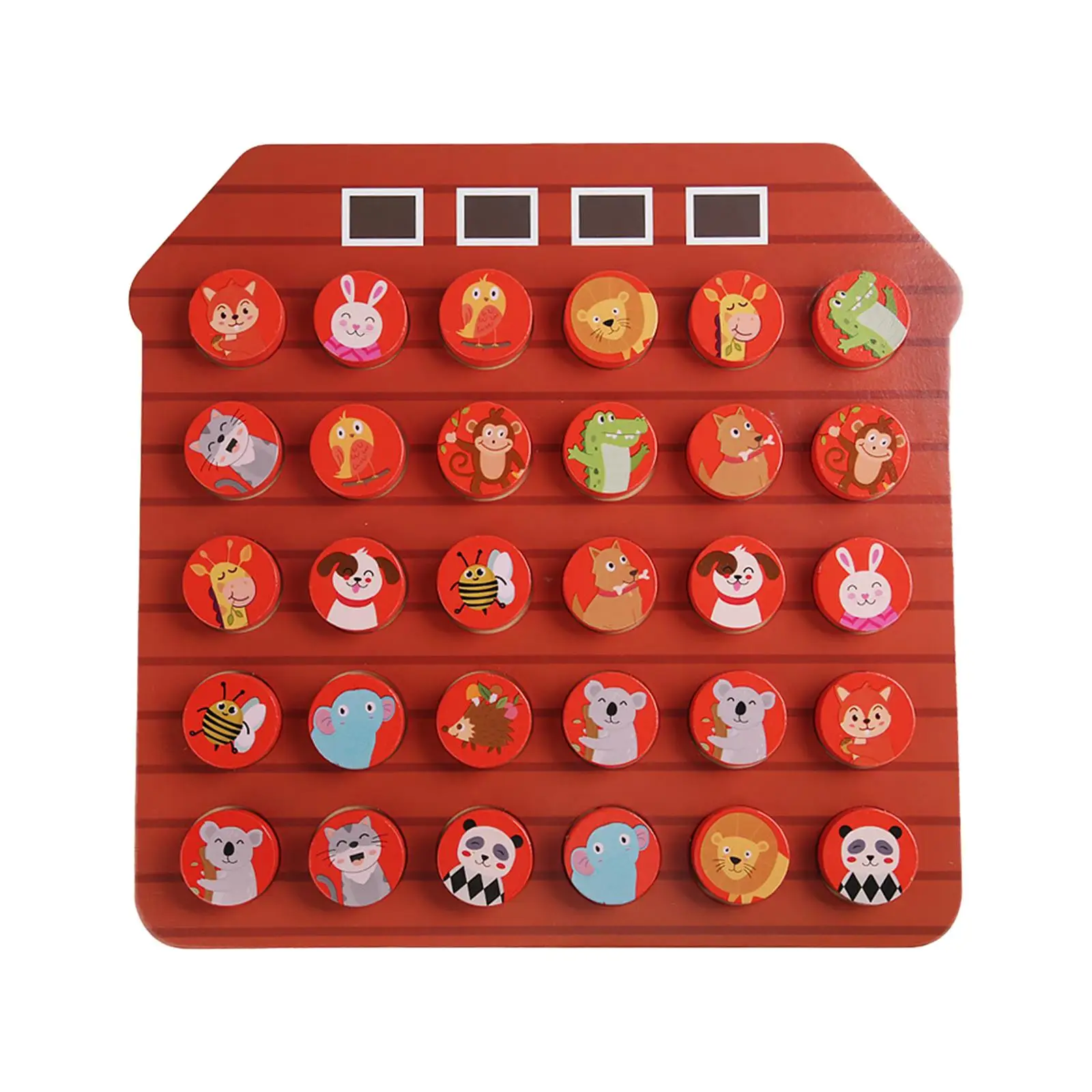 Wooden Chess Board Game Fun Game Toy Developmental Toys Memory Chess Game for Holiday Preschool Kindergarten Parties Leisure