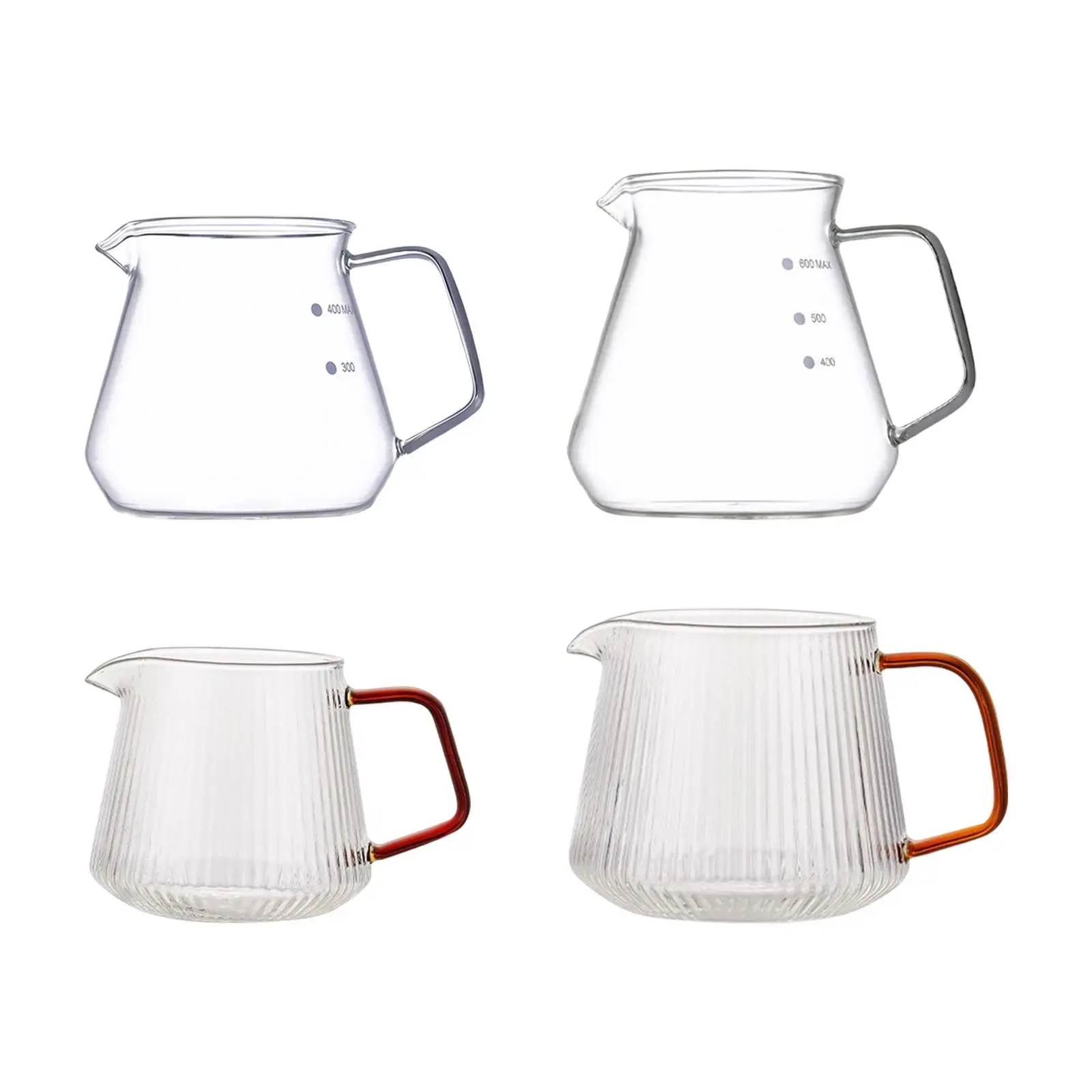 Glass Coffee Pot Reusable Pour over Coffee Maker Pot for Home Travel Camping