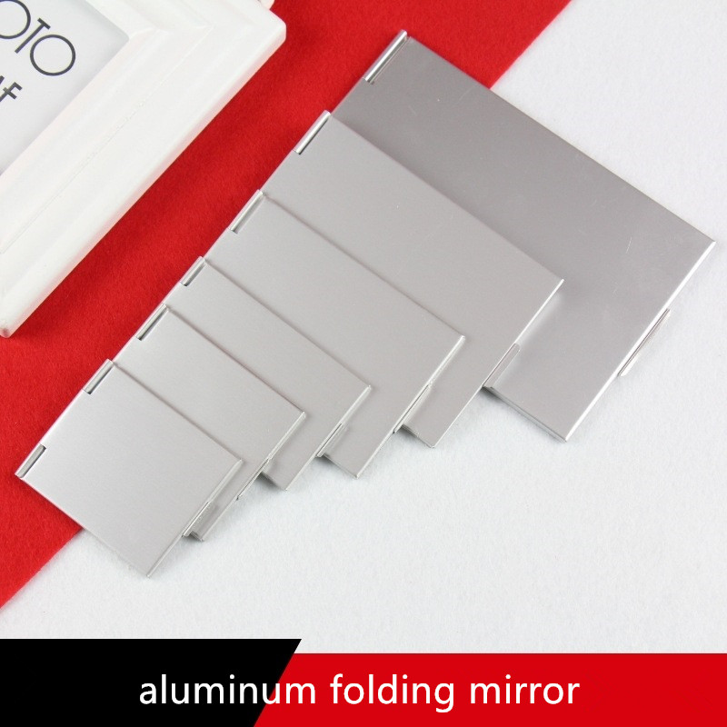 Best of Aluminum Folding Mirror Mini Compact Pocket Mirror Makeup Hand Standing Portable Small Mirror Vanity Foldable Cosmetics Tools Reviews & Tips