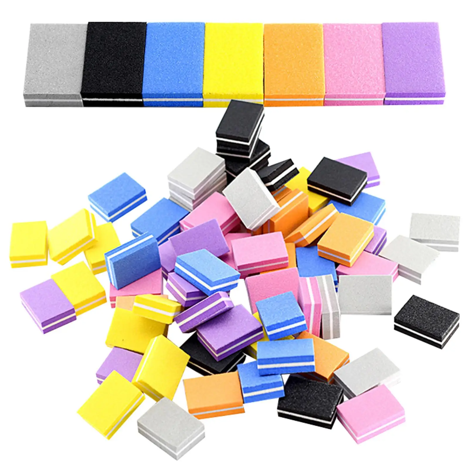 100x Nail Buffer Blocks Buffing File Sanding for Manicure Pedicure Tool