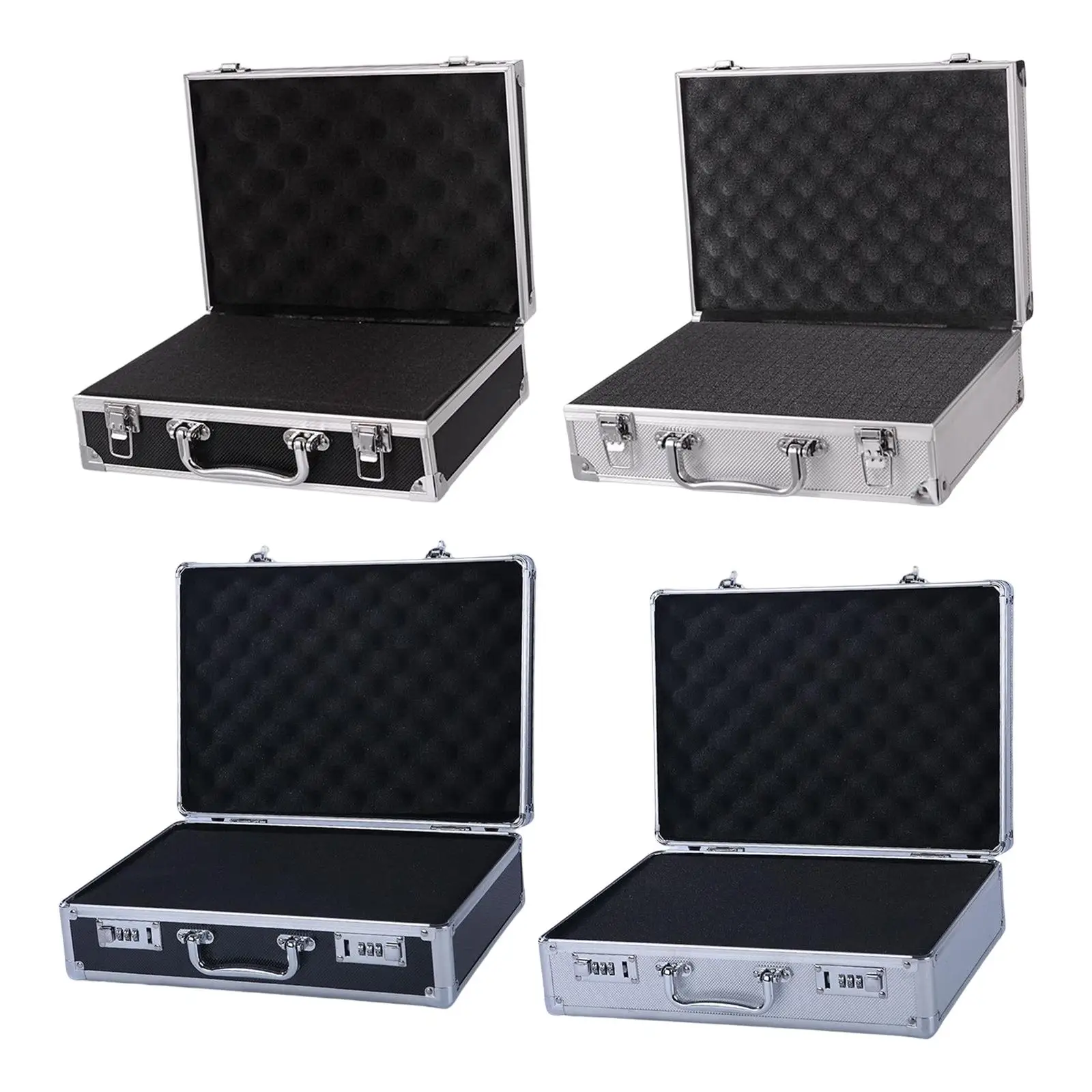 Display Case Waterproof Briefcase Multipurpose Lightweight File Storage Box Hardware Carrying Case
